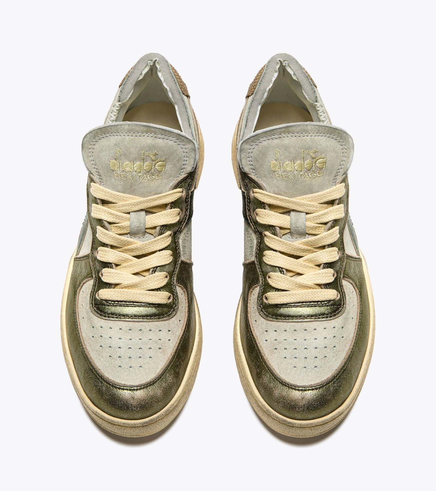 Diadora MI BASKET ROW CUT METAL PIGSKIN USED WN - Image 7